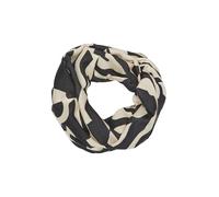 s.Oliver Lässiger Loop Schal aus Viskose mit All-over-Print ecru ONESIZE