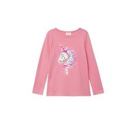 Langarm-Jersey-Shirt mit Pailletten im A-Shape 92/98 pink 2176136.4271.92_98