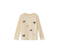 Langarm-Jerseyshirt mit Schleifen-Details 116/122 beige 2173264.0406.116_122