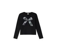 Langarm-Jerseyshirt mit Schmucksteinen im Loose Fit 146/152 schwarz 2173421.9999.146_152