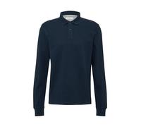 Langarm-Poloshirt aus Baumwoll-Piqué mit Bündchen L blau 2170160.5978.L