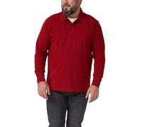 Langarm-Poloshirt aus Baumwoll-Piqué mit Bündchen 5XL rot 2174024.3626.5XL
