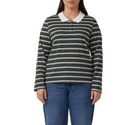 Langarm-Poloshirt mit Streifen 34 petrol|mehrfarbig 2170795.69G3.34