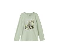 Langarm-Shirt mit Frontprint 104/110 grün 2176089.6134.104_110