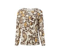 Gemusterte Bluse im Relaxed Fit 40 creme|mehrfarbig 2172794.02A2.40