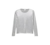 s.Oliver Langarmshirt in Metallic-Optik