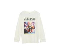 s.Oliver Langarmshirt mit Bündchen und Fotoprint Ecru 92/98