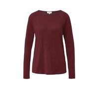 Langarmshirt mit Flammgarnstruktur 40 rot 2175336.3902.40