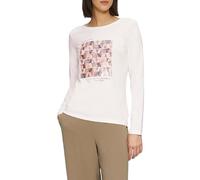 Langarmshirt mit Frontprint und Pailletten 38 creme 2156457.02D0.38