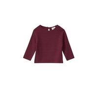 Langarmshirt mit Glitzerstreifen und Zierschleife 62 rot 2173626.49G1.62