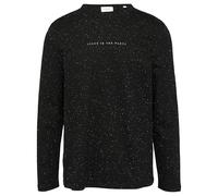 Meliertes Longsleeve aus Jersey mit Logo-Print S schwarz 2156479.99D1.S
