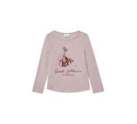 s.Oliver Langarmshirt mit Pailletten und abgerundetem Saum