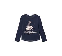 s.Oliver Langarmshirt mit Pailletten und abgerundetem Saum