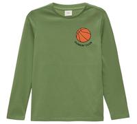 Langarmshirt mit gummiertem Print L grün 2150150.7372.L