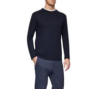 Langarmshirt mit Reißverschluss aus mercerisierter Baumwolle M blau 2149972.5978.M