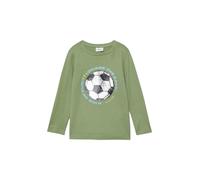Langarmshirt mit Wendepailletten und Frontprint 128/134 grün 2177335.7253.128_134