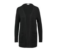 s.Oliver Lange Damen Strickjacke (DE/NL/SE/PL, Numerisch, 40, Regular, Regular, schwarz)