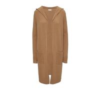 s.Oliver Lange Damen Strickjacke (DE/NL/SE/PL, Numerisch, 46, Regular, Regular, Camel)