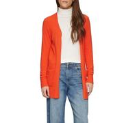 Lange Strickjacke mit Rippbündchen 42 Orange 2157013.2586.42