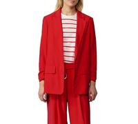 s.Oliver Blazer langer Blazer aus Viskosemix mit Raff-Detail am Ärmel Rot Größe 46