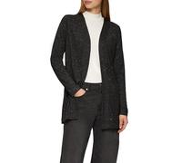 Langer Cardigan mit Glitzergarn 34 schwarz 2160524.9999.34