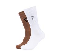 s.Oliver - Langschaft weiß|braun - Gr. - 36.5