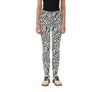 Leggings mit Animal-All-over-Print 44 weiß|schwarz 2175967.02B9.44