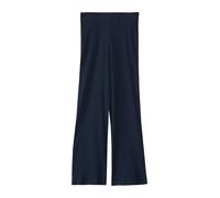 Wide Leg-Hose aus Rippware mit Elastikbund 146/152 blau 2164717.5952.146_152