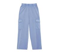 Gewaschene Sweathose mit Wide Leg und hohem Bund 158/164 blau 2162152.5364.158_164