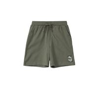 Jersey-Bermuda im Relaxed Fit mit Print-Detail 104 olive 2176169.7981.104