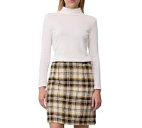 Leicht gefütterter Bouclé-Rock mit Karo-Muster 40 beige|mehrfarbig 2170269.02N5.40