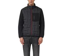Leicht wattierte Jacke im Fabricmix mit sportiven Details M schwarz 2173904.9999.M
