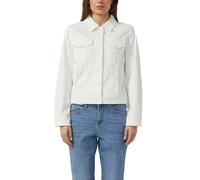 s.Oliver RED LABEL Regular Fit Jeansjacke aus Baumwoll-Mix in Weiss, Größe 36