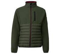 Outdoorjacke S.OLIVER, Herren, Gr. L, grün (dk grün), Web, Obermaterial: 100% Polyester, unifarben, casual, regular fit normal, ohne Ausschnitt, Langarm elastischer Bund, Jacken, mit Logo Stickerei (4