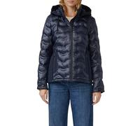 Leichte Jacke im Fabricmix mit abnehmbarer Kapuze 34 blau 2172786.5959.34