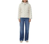Steppjacke S.OLIVER, Damen, Gr. 46, sanftes weiß, Steppware, Obermaterial: 100% Polyester, unifarben, tailliert hüftbedeckend, Rundhals, Jacken Steppjacke, mit Kapuze (90887345-46)