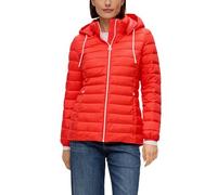Leichte Steppjacke mit abnehmbarer Kapuze 36 Orange