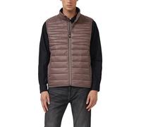 Leichte Steppweste mit Stehkragen und Kontrast-Details 3XL braun 2173902.8902.3XL
