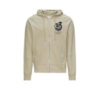 s.Oliver Leichte Sweatjacke mit Kapuze und Artwork beige S