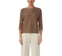 s.Oliver Black Label Strickpullover Relaxed Fit 3/4-Arm Viskose-Mix Glitzergarn Nougat Damen Gr. 38