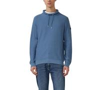 s.Oliver Pullover mit Snood-Kragen und Logo-Detail – Leicht – Blau M
