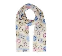 Leichter Schal mit S.W.-Smiley®-Print ONESIZE pink|mehrfarbig 2178434.41B8.ONESIZE