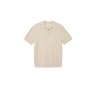 Poloshirt S.OLIVER JUNIOR, Mädchen, Gr. 158/164, light stone, Strick, Obermaterial: 50% Baumwolle, 50% Polyacryl, unifarben, lässig geschnitten hüftbedeckend, Rundhals, Bündchen, Shirts, in Strick-Opt