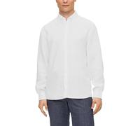 s.Oliver Herren 2143570 Leinen Hemd Langarm, weiß 0100, XL
