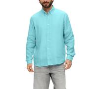 Leinenhemd mit Button-Down-Kragen XL türkis 2143570.6040.XL
