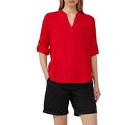 Leinenmix-Bluse mit Turn-up 42 rot 2166159.3090.42