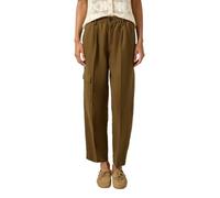 Leinenmix-Hose mit Barrel Leg 46 braun 2179243.8918.46