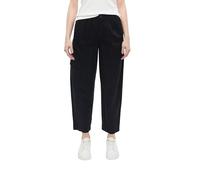 Leinenmix-Hose mit Barrel Leg 40 schwarz 2179243.9999.40