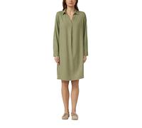 Leinenmix-Kleid mit Turn-up 36 olive 2176378.7900.36