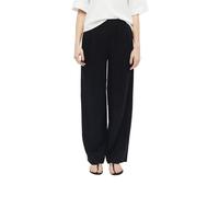 Leinenmixhose mit Elastikbund 46/REG schwarz 2179148.9999.46_REG